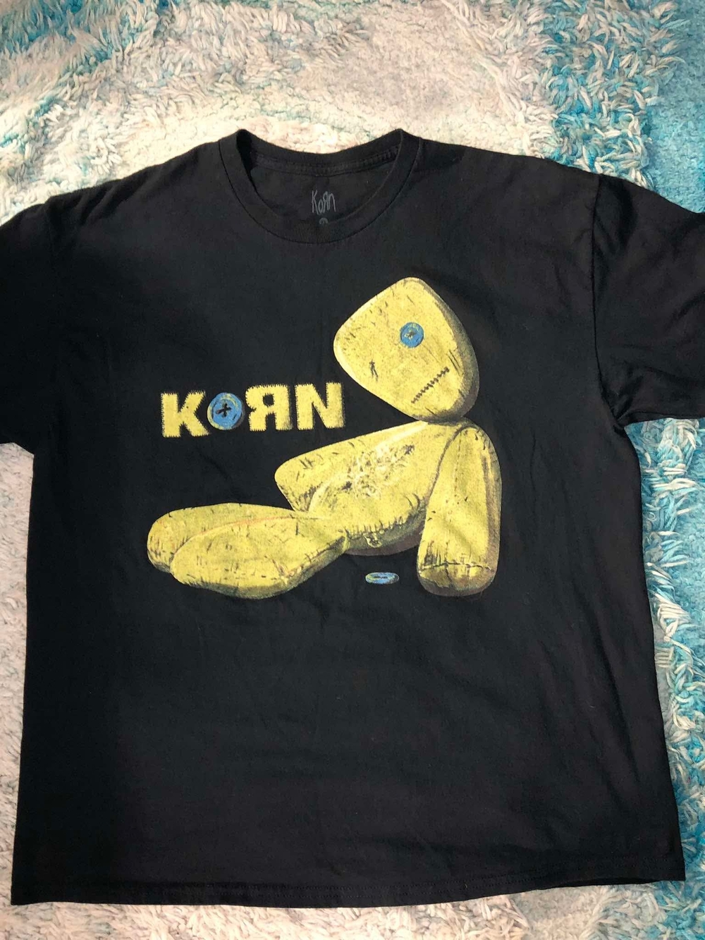 Korn "Issues" album t-shirt featuring the iconic rag doll graphic